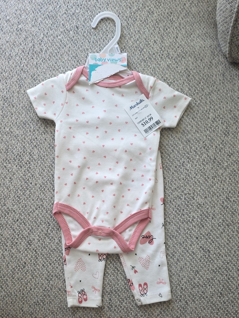 Baby Views Pink Heart Baby Matching Set - Baby Views